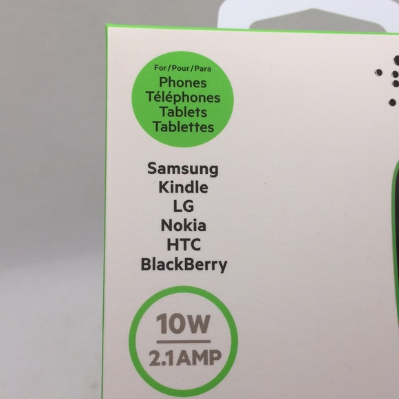 Belkin 10W 2.1 Amp Universal Home Charger + Cable for Smartphones Samsung - Picture 3 of 9